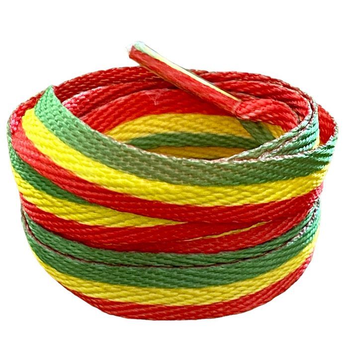 Lacets rasta tricolore