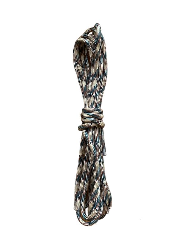 Lacets ronds camouflages en paracorde 550 de type 3