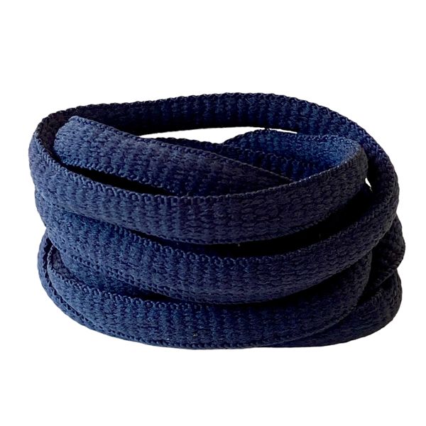 Lacets ovales bleu marine