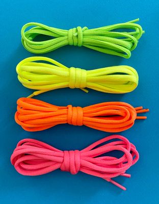 Oval sport running laces