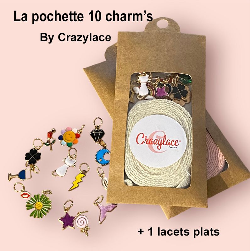 Pochette mini charmes x10 Crazylace