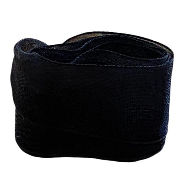 Lacets en Organza larges noirs