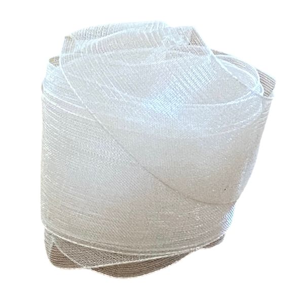 Lacets en Organza larges blancs