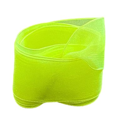 Lacets en Organza larges jaune fluo Lacets en Organza larges jaune fluo
