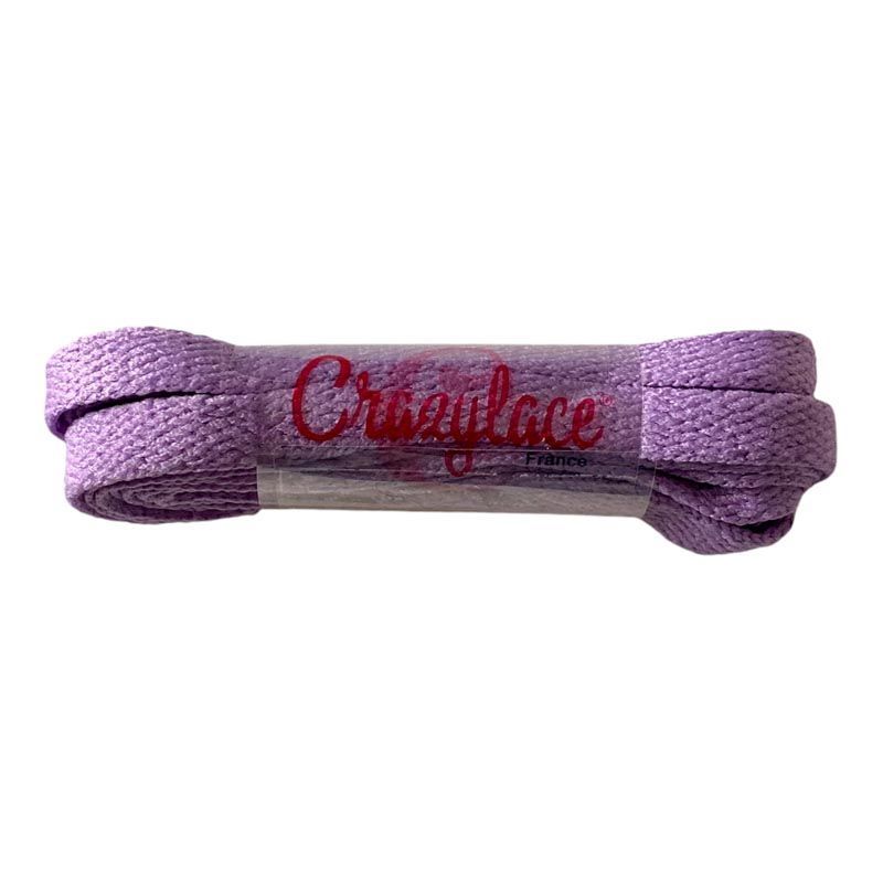 Crazylace lilac flat laces