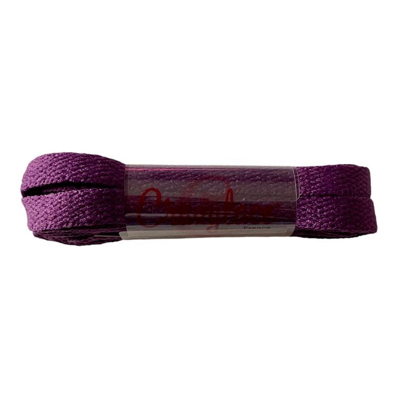 Crazylace plum flat shoelaces