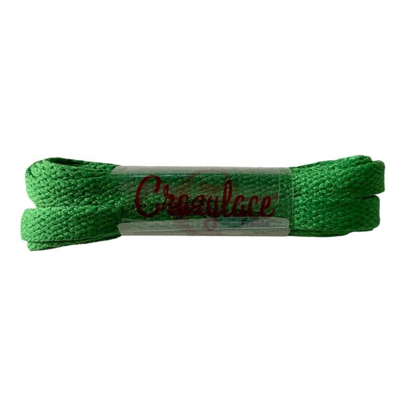 Lacets plats verts émeraude - Crazylace