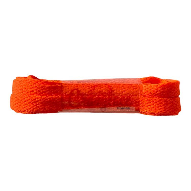 Lacets plats orange fluo - Crazylace