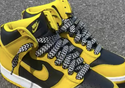 UYFRD Lot De 2 Paires De Lacets Plats En Mousseline De Soie Pour Chaussures De 4 Cm De Largeur 100/120/140/160 Cm (beige Jaune, 100 Cm