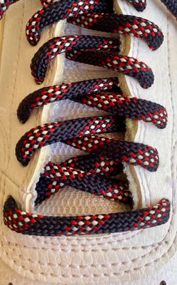 Lacets sports ronds bicolores