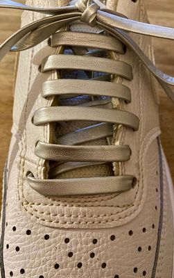 Lacets plats imitation cuir