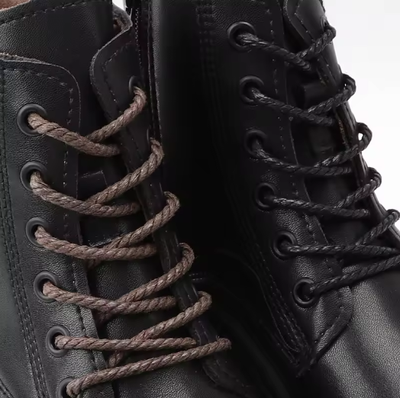 Round thick waxed twisted laces