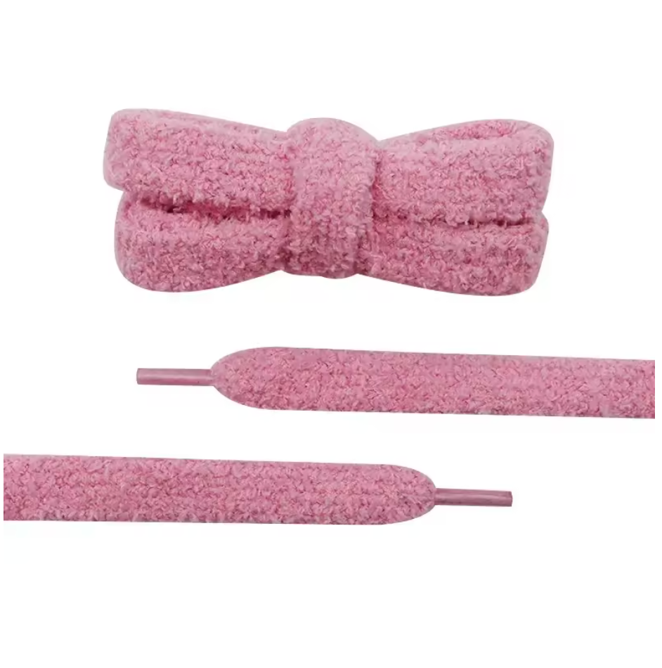 Malabar Pink Fluffy Sneaker Laces