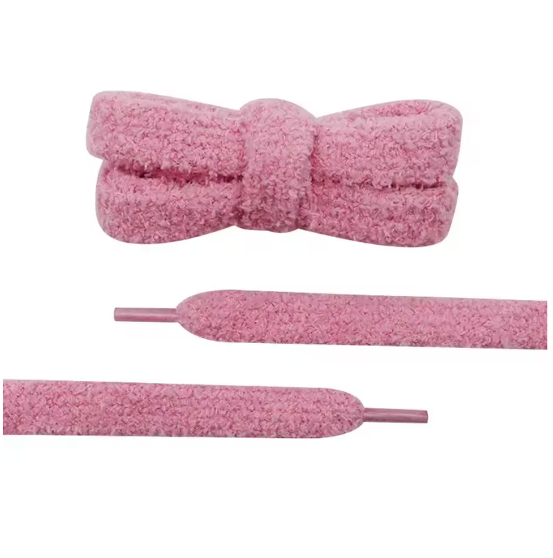 Crazylace : Lacets Fluffy rose malabar