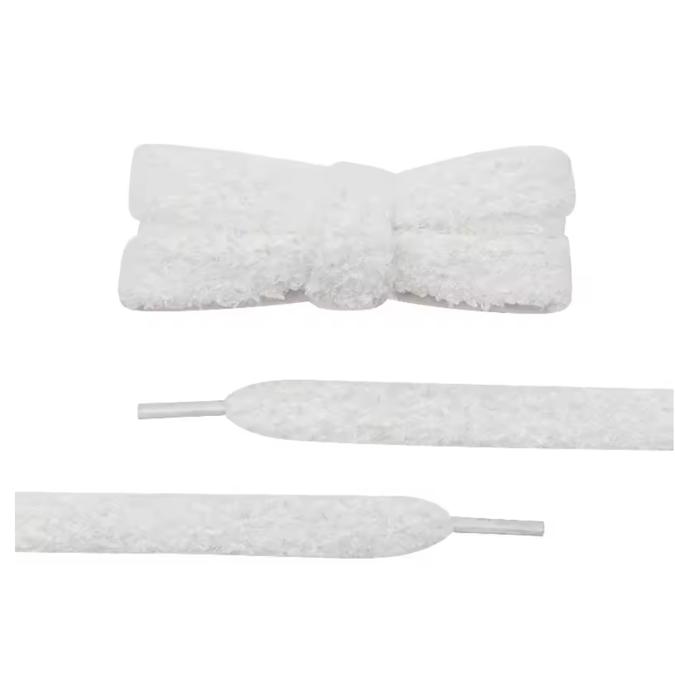 Lacets Fluffy blancs