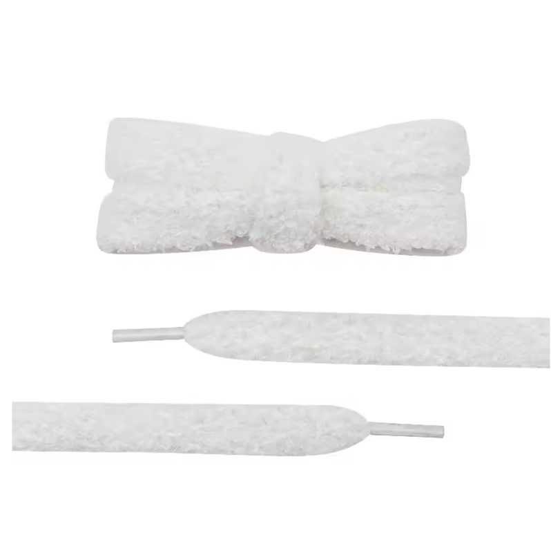 Lacets Fluffy blancs