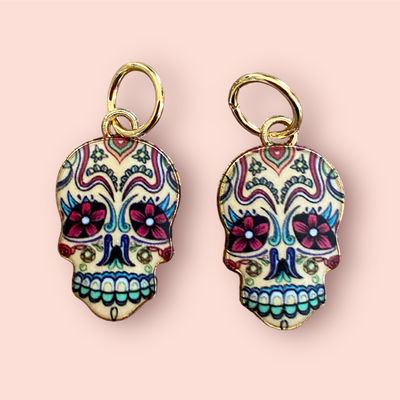 Bijoux  charms Calaveras par 2