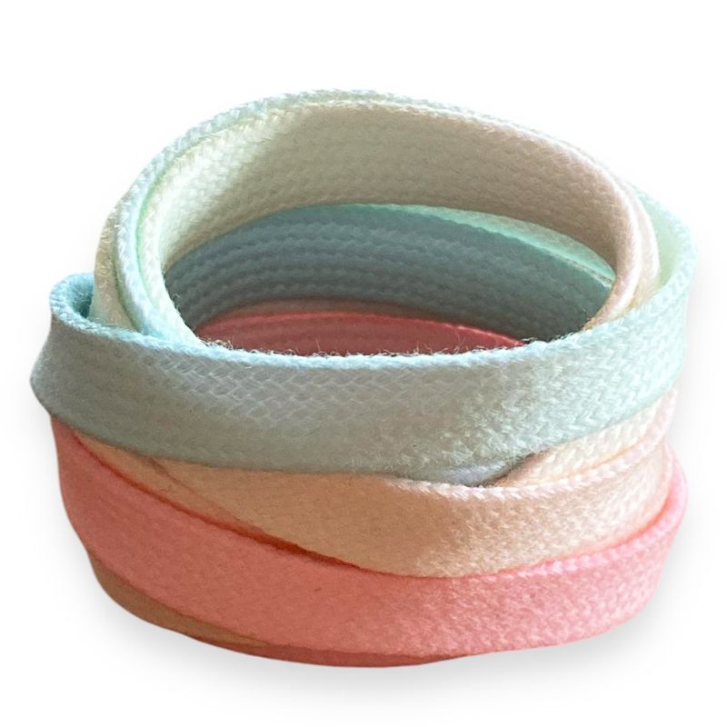 Lacets dégradés pastels plusieurs coloris