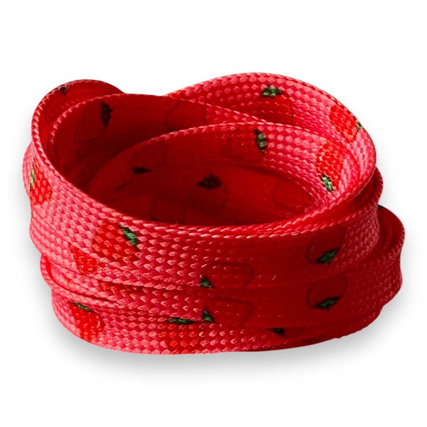 Lacets imprimés fraises style charlotte