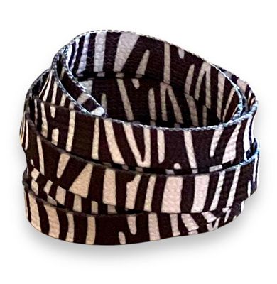 Blzck and white zebra shoelaces Blzck and white zebra shoelaces