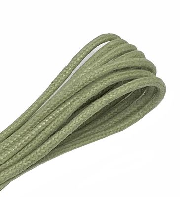 Almond green waxed thin round laces Almond green waxed thin round laces