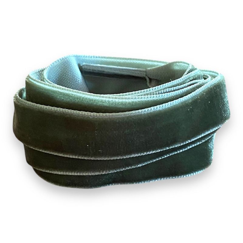 Lacets en velours verveine