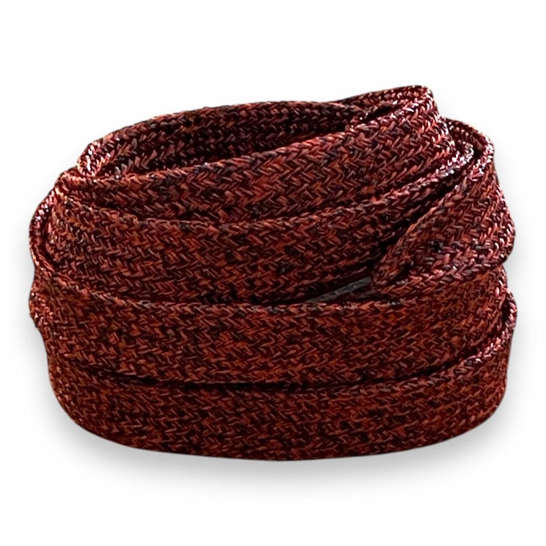 Lacets à paillettes chinés – Lie de Vin