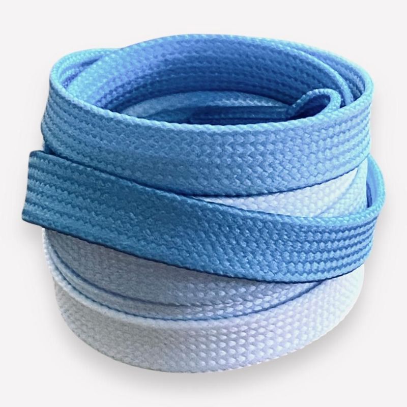Lacets dégradé bleu porcelaine- Te and Dye