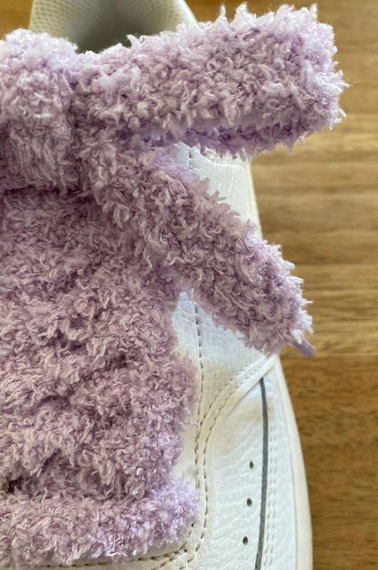 Lacets plats Fluffy Lavande – Style Urban Street, doux comme un nounours