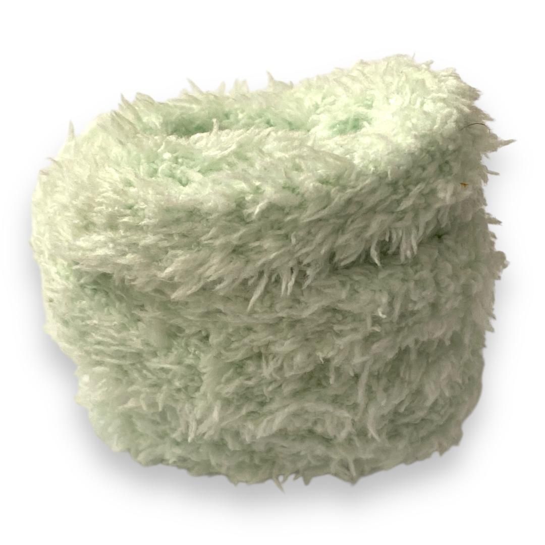 Lacets plats Fluffy vert caraïbe – Style Urban Street, doux comme un nounours
