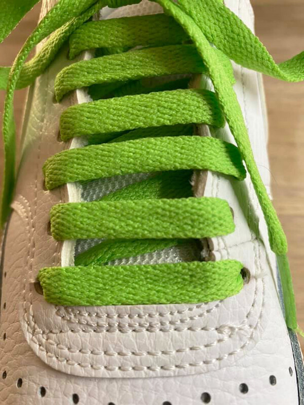 Crazylace Matcha Green Flat Laces