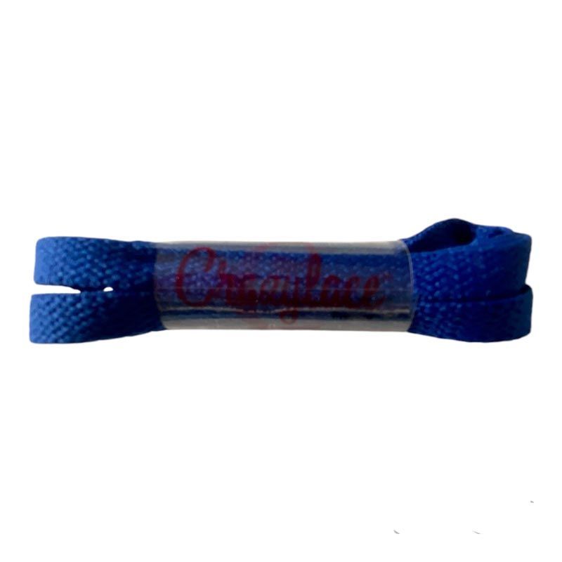 Lacets plats bleu royal pour sneakers et baskets | CrazyLace