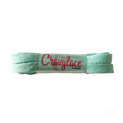 Lacets plats bleu lagon pour sneakers et baskets | CrazyLace