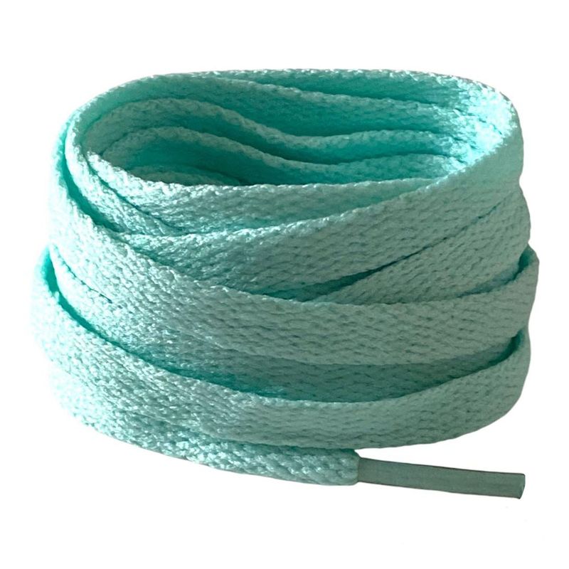 Lacets plats bleu lagon pour sneakers et baskets | CrazyLace