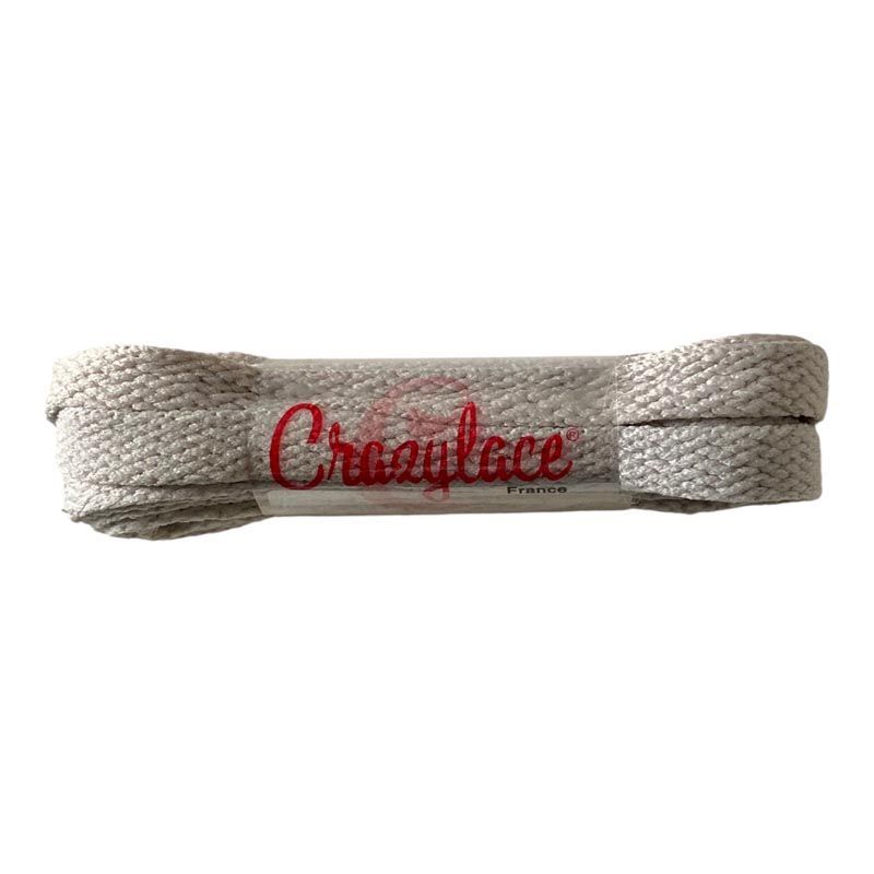 Crazylace mouse gray flat laces