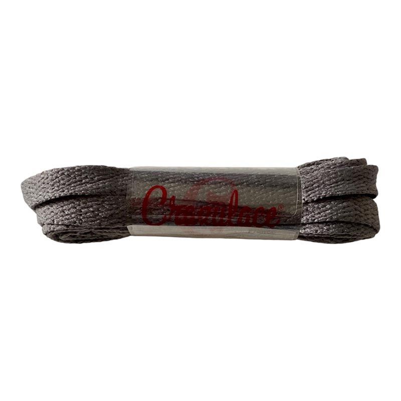 Crazylace pebble gray flat laces