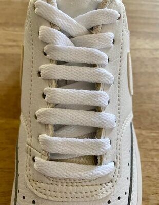 Crazylace white flat laces