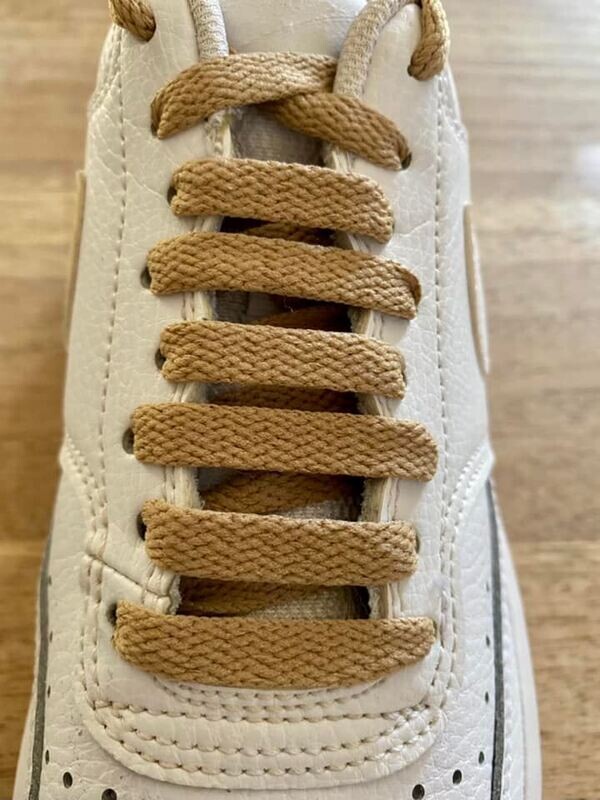 Crazylace tan Panama flat laces