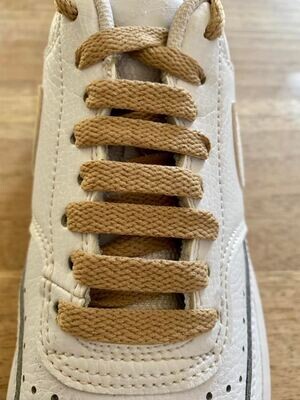 Crazylace tan Panama flat laces