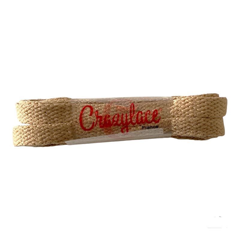 Crazylace tan Panama flat laces