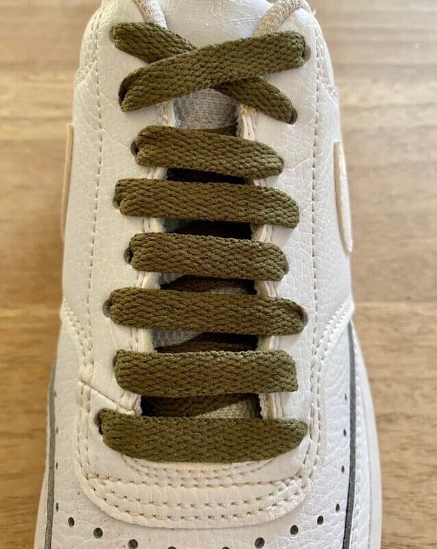 Crazylace khaki flat laces