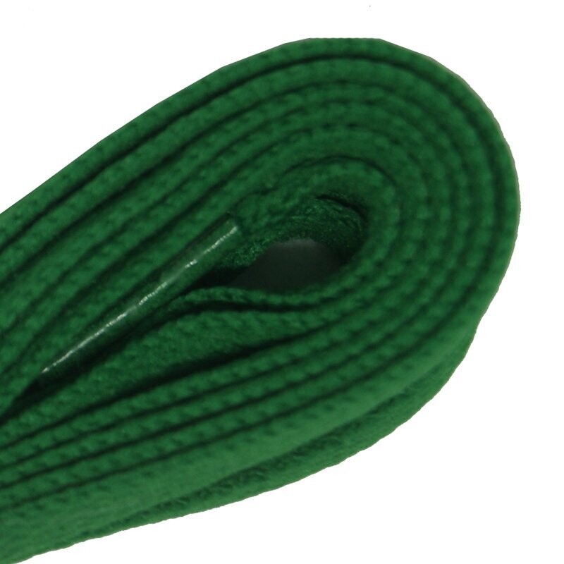 Premium emerald green shoelaces