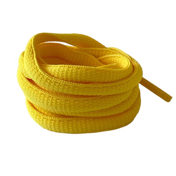 Lacets ovales jaune bouton d'or Lacets ovales jaune bouton d'or