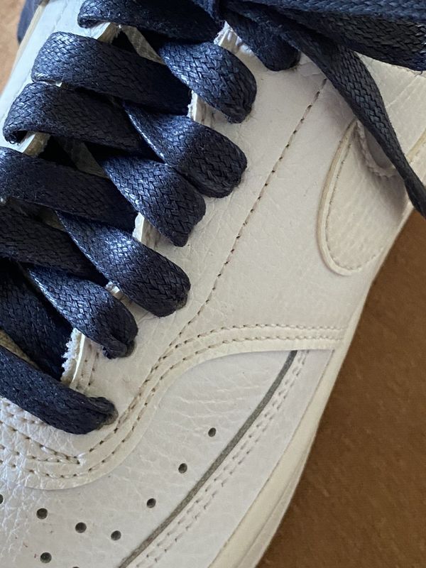 Sneaker flat waxed midnight blue laces Sneaker flat waxed midnight blue laces