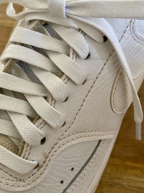 Sneaker flat white waxed laces Sneaker flat white waxed laces