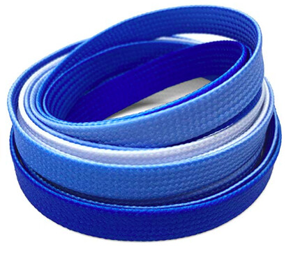 Majorelle blue tie-dye flat shoelaces Majorelle blue tie-dye flat shoelaces