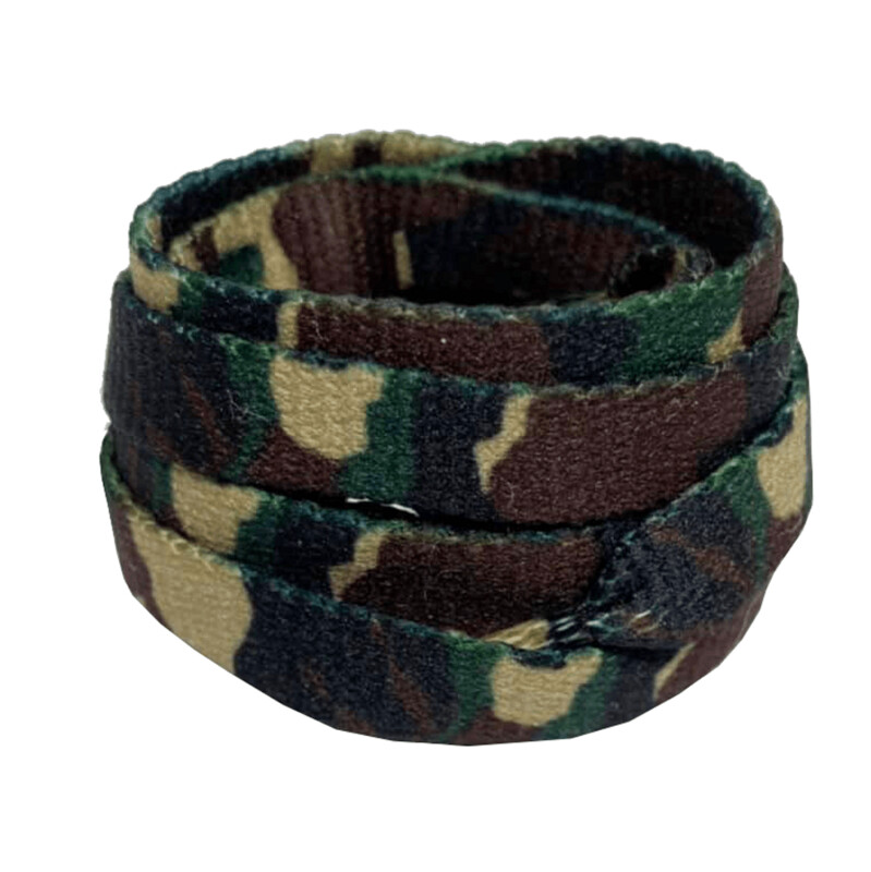 Light gray army camouflage flat shoelaces Light gray army camouflage flat shoelaces