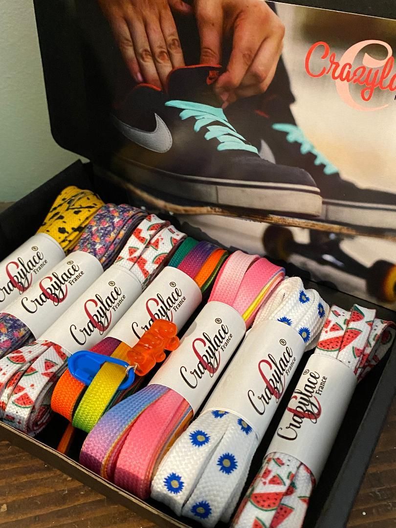 Coffret à offrir GM Crazylace Coffret à offrir à remplir avec nos lacets sneakers