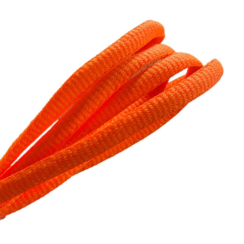 Lacets ovales orange fluo