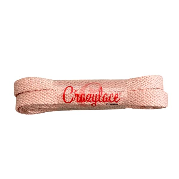 Lacets plats rose Misty pour sneakers et baskets | CrazyLace, Tailles: 110 cm